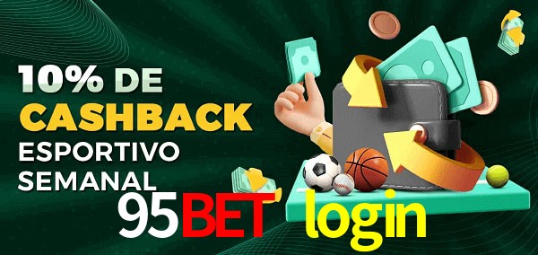 10% de bônus de cashback na 95bet login